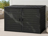 Gardeon Outdoor Storage Box 1170L Container Lockable Cabinet Tool Organizer Shed Black OSB-1170L-ABK