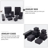 Black Kraft Paper Jewelry Box Durable Storage for Small Jewelry 72Pcs V1192-AZ-W-31665