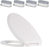 Premium Elongated Toilet Seat with Toilet Seat Bumpers V1258-DP02-C-837