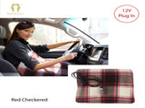 Ramesses Electric heated Car Snuggle 110 x 150 cm Red Checkered V442-KIT-THROW-CARSNUGGLE-REDCHECKERED-RE