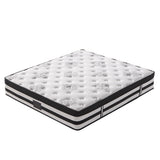 KINGSTON SLUMBER Luxury 34cm King Mattress, Medium Firm, Euro Top, 5-Zone Pocket Spring Foam V219-BEDMATKSMD5A