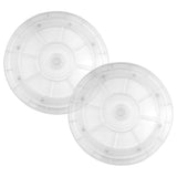Kitchen Rotating Tray Turntable Acrylic Transparent 2Pcs V1192-AZ-W-30241