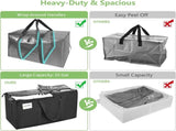 CARLA HOME 6-Pack Large Moving Storage Bags with Zippers & Handles with 95 Liters Capacity for Space V178-36296