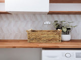 Brown Woven Rattan Basket Set - Stylish Home, Kitchen & Bathroom Organizer for Efficient V1370-AZ4-14678