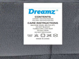 DreamZ Quilt Doona Comforter Blanket Grey King QU1005-K-GY