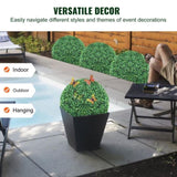 VEVOR Artificial Topiaries Boxwood Trees, 24” Tall , Ball-Shape Faux Topiaries Plant, V952-RGZWXJQ16YC0L5L4VV0