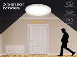 Rechargeable Motion Sensor Ceiling Light with Remote, Battery Ceiling Light Wireless, 3 Colors V1171-CX-BOM001739