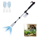 Electric Aquarium Gravel Cleaner, Adjustable Powerful Suction Fish Tank Vacuum for Sand Gravel V1369-AZ3-W-08513