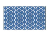 Gardeon Outdoor Rugs 274x366cm Large Carpet Reversible Area Mat PP Dual-Sided Patio Rug Blue OR-9X12FT-WAVE-BU