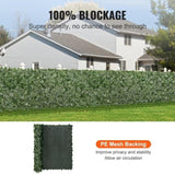 Ivy Privacy Fence, 59 x 98 in Artificial Green Wall Screen, Greenery Ivy Fence with Mesh Cloth V952-WLSRZZWQ1J59BZSPWV0