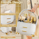 Transparent Flip-top Cosmetic Storage Box Dustproof, Waterproof, Multi-layer Drawer Organizer, V1232-HZSNX003