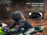Full Face Motorcycle Helmet Motocross Helmet with Bluetooth Slot V952-MTCQKOZBSMHSVYL17V0