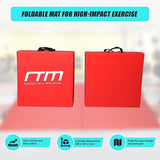 Folding Red Exercise Mat Gymnastics, Martial Arts, Yoga, Karate & Judo Training V63-766455