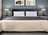 PU Leather Queen Bed Headboard Bedhead - Black V63-768125
