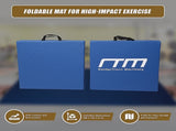 Folding Blue Exercise Mat Gymnastics, Martial Arts, Yoga, Karate & Judo Training V63-766465