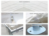Wallaroo 12m x 6m Outdoor Event Gazebo Party Tent Marquee Wedding Canopy Shade - White GAZ-CPT-612