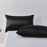 Satin Quilt cover Set Hotel 3 Pieces Quilt cover with Pillowcase, Art Silk Bedding Set-Luxury Soft V1317-SD90-AUSK-3JT-BZ-HEI