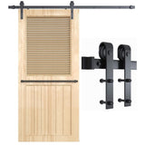 Sliding Barn Door Hardware Kit Rust Resistant Heavy Duty 1.83m V178-66894