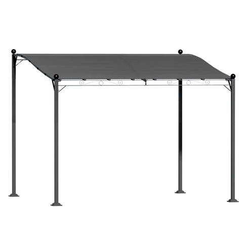 Instahut Gazebo Marquee 3m Outdoor Event Wedding Tent Camping Party Shade Iron Art Canopy Grey GAZEBO-IR-AR-HF-3X25-GY-AB