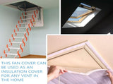 Attic Fan Cover, 50.79" x 37.4" Whole House Fan Cover, Attic Fan Insulation Cover, Attic Armour V1369-AZ3-W-15588