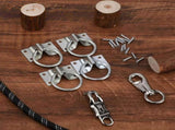 4PCS Cross Tie Ring for Horse,Block Hitching with Screws Horse Stall Stable V1259-DP01-A-5065
