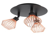 3 Light Fixtures Ceiling Mount Matte Black G9 Bulb Sockets Multi Directional Rotating Light for V1294-YM0703-3119230078911