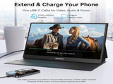 BENFEI 000451BK 15.6" FHD Portable Monitor USB-C HDMI IPS HDR Gaming Display w/ Speakers V28-ELEBEN000451BK
