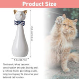 Handcrafted Cat Statue Ceramic Ashes Urn for Cats - Beloved Pet Cremation Urn, Funeral V1107-135-49479-YEL