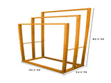 CARLA HOME Bamboo Towel Bar Holder Rack 3-Tier Free Standing for. Towel Racks. Towel Rail V178-36011