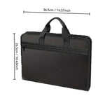 26-Pocket Zipper Document Bag with Carry Handles Accordion Expanding Design Waterproof File V1366-AZ2-W-12031