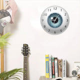 Pupil Core Sight View Ophthalmology Silent Wall Clock Battery Operated Quartz 12inch All Seeing V1192-AZ-W-13815