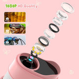 1000x Digital Children's Microscope - With 2 Inch IPS Screen & 8 LED Lights - Handy & Easy to Use V1188-ZXY-131-789