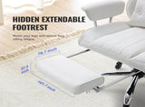 Reclining Office Chair with Footrest, Heavy Duty PU Leather Wide Office Chair, Big and Tall V952-LBYZXKPGDJT0U1Z5NV0