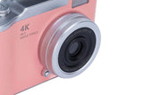 HD 1080P Flip Screen Retro Digital Camera 2.4-inch Display with 64GB TF Card - Pink V1263-JX-6746-2