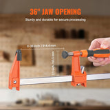 VEVOR Bar Clamps for Woodworking, 2-Pack 914mm Clamp, Quick-Change F Clamp with 600 lbs Load Limit, V952-FJ36INCH2ZZZW8GT9V0