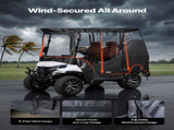 Golf Cart Cover, Visible Full-Enclosure 2&22 Passenger Golf Cart, 600D Waterproof Oxford Fabric V952-XCZYCZKSHKS2ZQV81001V0