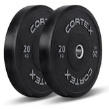 CORTEX SR3 Squat Rack with 100kg Olympic Bumper Weight, Bar and Bench Set V420-CSST-SR3SET-E