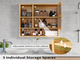 Wall Cabinet Bathroom Mirror Storage Medicine 55.5cm V178-67005