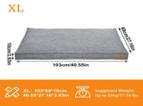 Washable Waterproof Dog Bed Sofa with Removable Cover - Orthopedic Linen Pet Pillow Bed for Small V767-P-XD2236-XL-GY