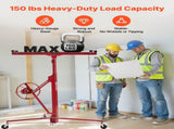 3353mm Drywall Lift, Heavy-Duty 68 kg Sheetrock Hoist with Adjustable Telescoping Arm, Lockable V952-SPSJJHS95FT18ZSYP001V0