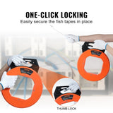 VEVOR Fish Tape, 73.2 m Length, 3 mm, Steel Wire Puller with Optimized Housing and Handle, V952-DJPYDG18240FTTLFXV0