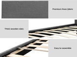 Artiss BedStory Single Bed Frame and Mattress Set, 30cm Hybrid Cooling Gel Mattress with Grey BFRAME-SET-NEO-XFMA-S