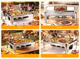 5 Star Chef 9L Chafing Dish Buffet Warmer Food Warmer Catering Server CD-9L-180P-SS