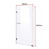 900 x 2000mm Frameless 10mm Safety Glass Shower Screen V63-828961