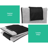 Artiss 2X Floor Lounge Sofa Bed Floor Cushion Velvet Grey FLOOR-0166D-GYX2