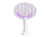 Electric Swatter 2 in 1 Rechargeable 1200mAh 8h Working Purple Lamp Powerful Electric Racket for V1294-YM0901-3113240212211