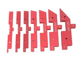 Router Table Setup Bars 7pcs Aluminum Setup Blocks Height Gauge Set for Router Table Saw Accessories V1294-YM0521-3114230054511