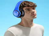 Headphones Wireless, Colored Luminous Color Breathing Light Head Mounted Bluetooth Earphones, V1192-AZ-W-29646