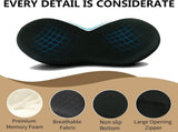 Car Seat Cushion - Memory Foam Car Seat Pad - Sciatica & Lower Back Pain Relief - Car Seat Cushions V1258-DP02-WO-766