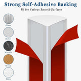 Flexible Quarter Round Molding, Peel and Stick Trim Molding for Floor Tub, Self Adhesive Flexible V1369-AZ3-W-15701